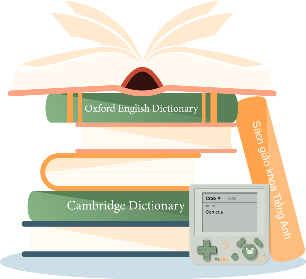 Oxford and Cambridge Dictionaries with Recab device